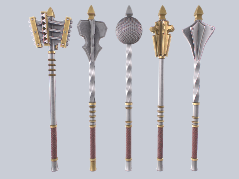 Blunt mace collection Modelo 3D
