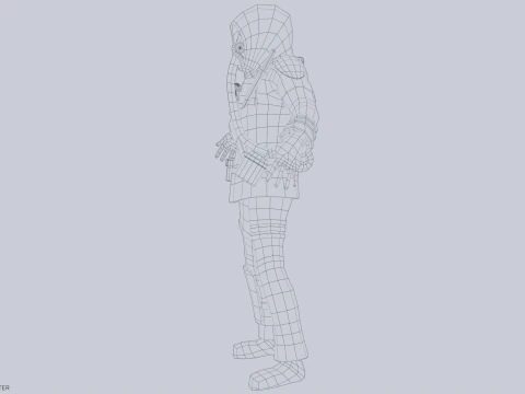 Post apocalypse character 3D Model