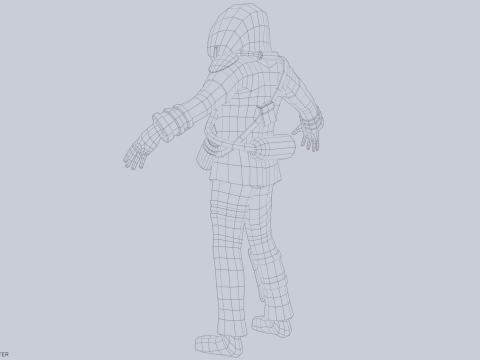 Post apocalypse character Modelo 3D