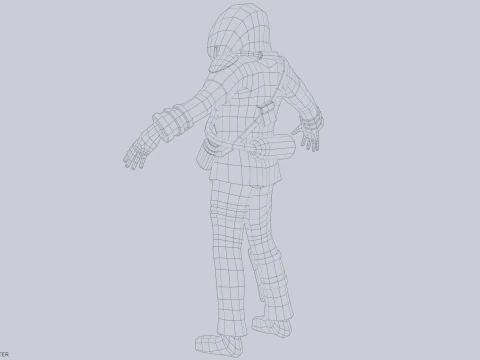 Post apocalypse character 3D Model