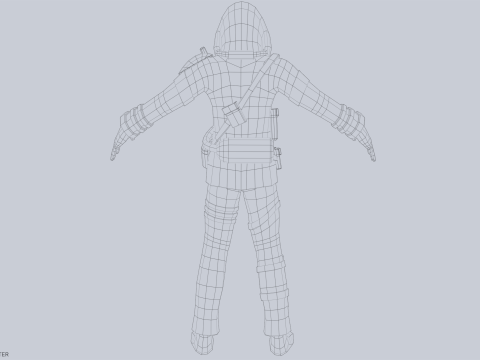 Post apocalypse character Modelo 3D