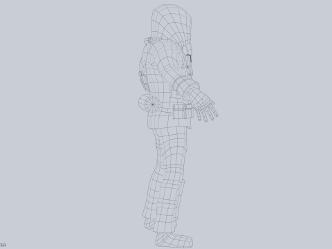 Post apocalypse character Modelo 3D