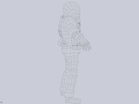 Post apocalypse character 3D Model