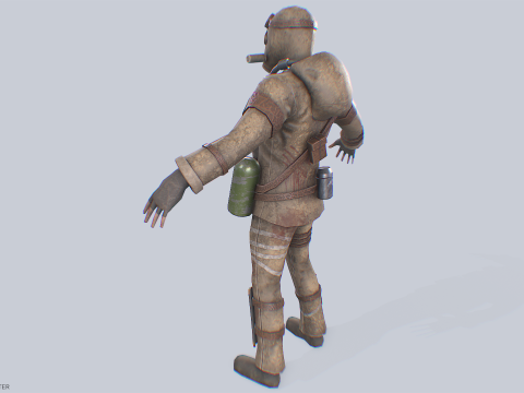 Post apocalypse character 3Dモデル