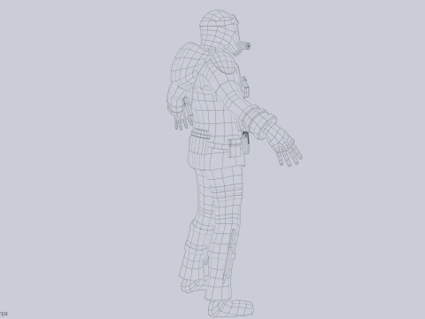 Kıyamet sonrası karakteri 3D Model