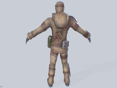 Post apocalypse character 3Dモデル