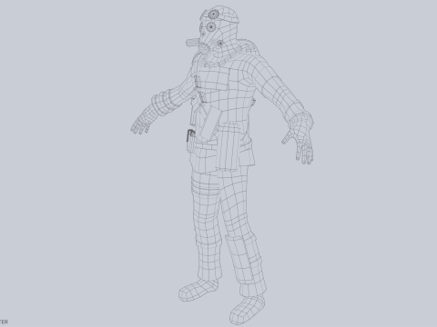 Post apocalypse character 3Dモデル