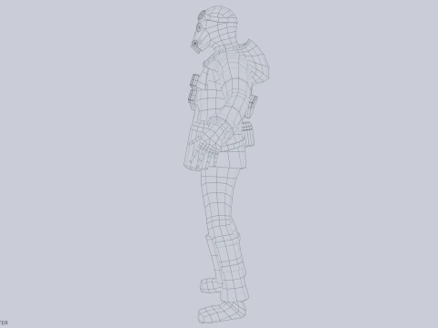 Kıyamet sonrası karakteri 3D Model