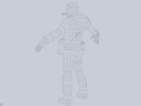 Post apocalypse character 3Dモデル
