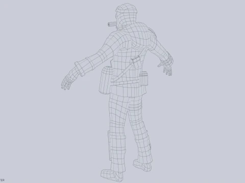 Kıyamet sonrası karakteri 3D Model