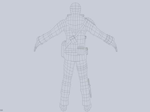 Post apocalypse character 3Dモデル