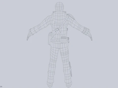 Kıyamet sonrası karakteri 3D Model