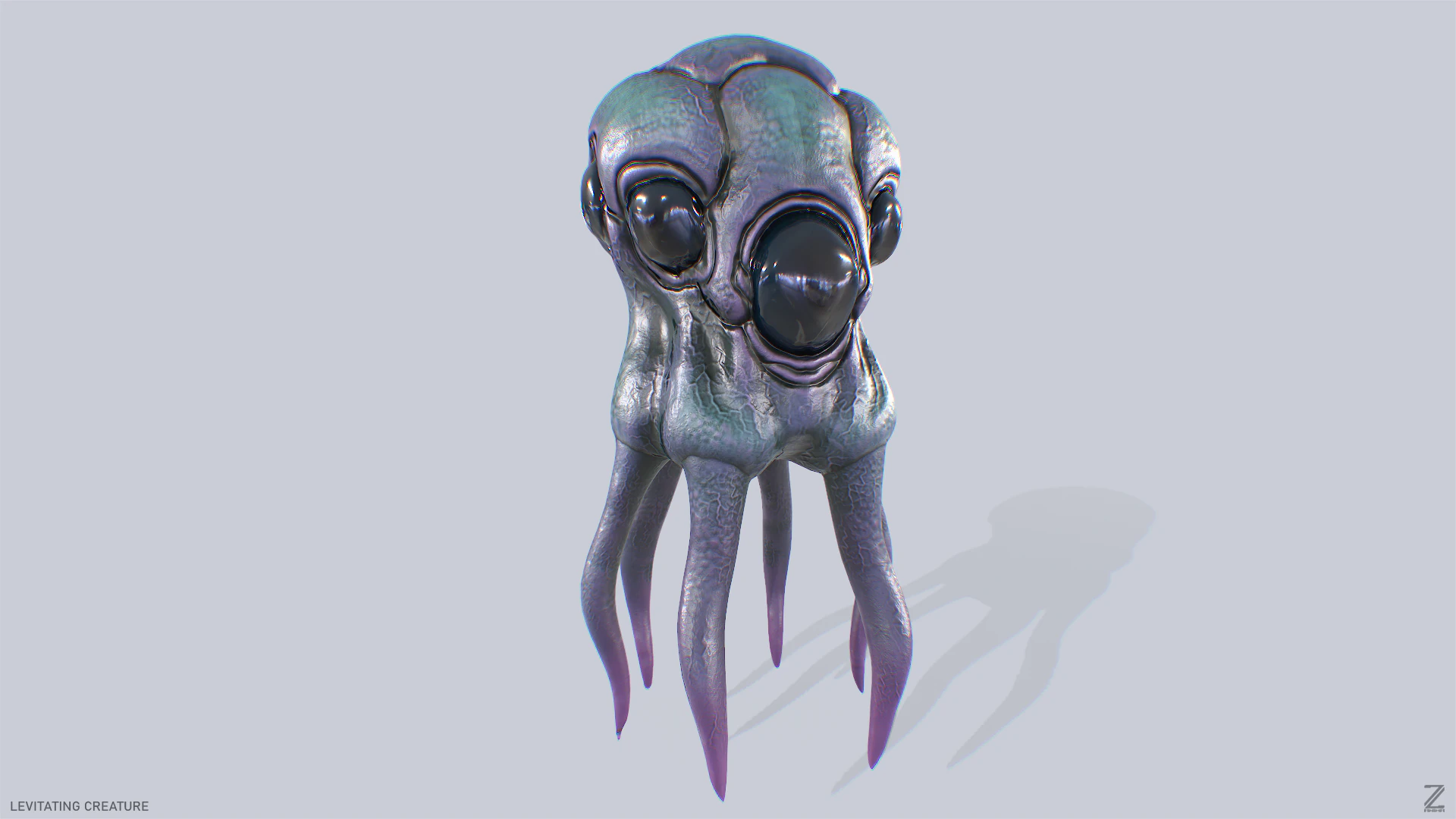 Criatura levitando Modelo 3D .c4d .max .obj .3ds .fbx .stl .blend 