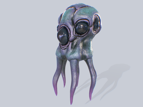 Levitating creature 3D 모델