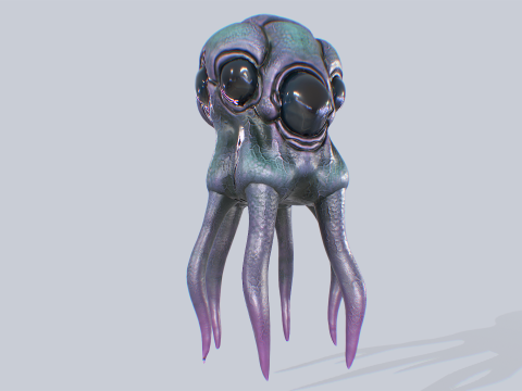 Levitating creature 3D 모델
