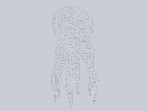 Criatura levitando Modelo 3D