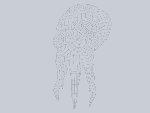 Levitating creature 3D 모델