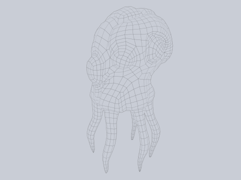 Levitating creature 3D 모델