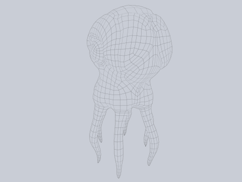 Levitating creature 3D 모델