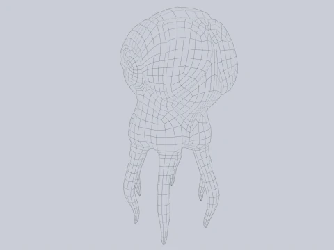 Criatura levitando Modelo 3D