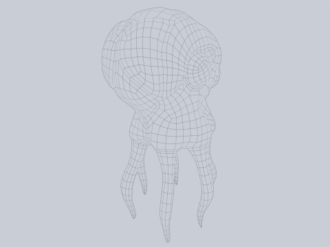Levitating creature 3D 모델