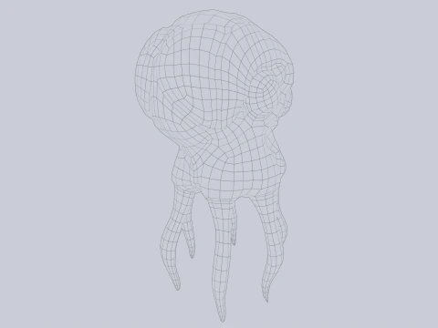 Criatura levitando Modelo 3D