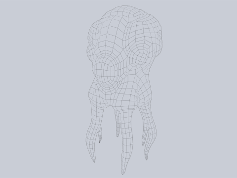 Levitating creature 3D 모델