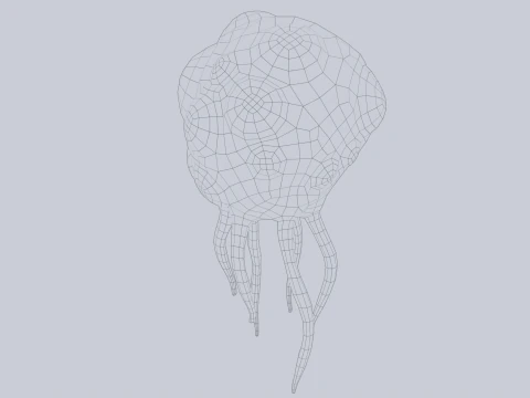 Левітаюча істота 3D Модель