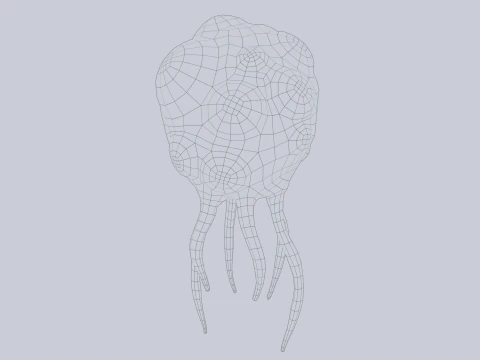 Левітаюча істота 3D Модель