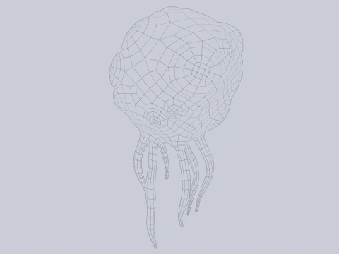 Левітаюча істота 3D Модель