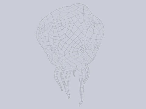 Левітаюча істота 3D Модель