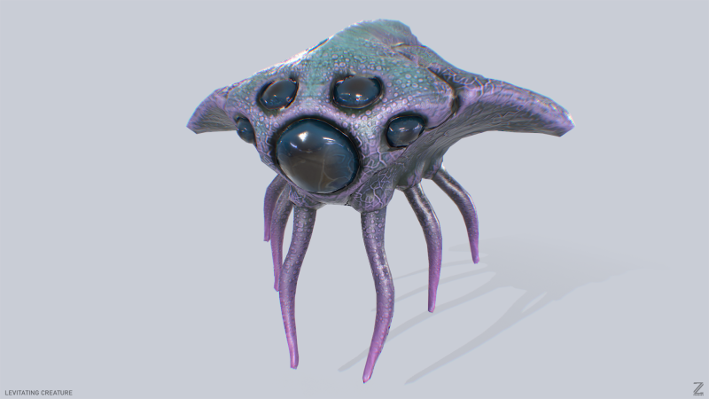 Levitating creature Modelo 3D .c4d .max .obj .3ds .fbx .stl .blend 