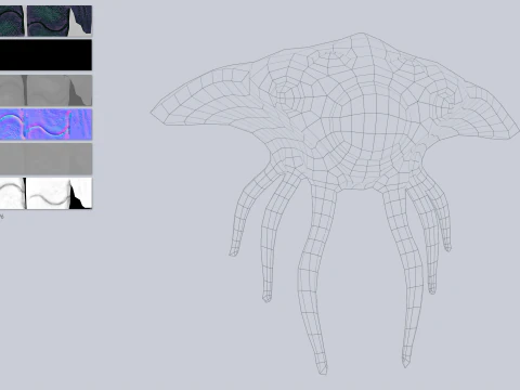 悬浮生物 3D 模型
