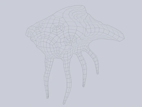 悬浮生物 3D 模型