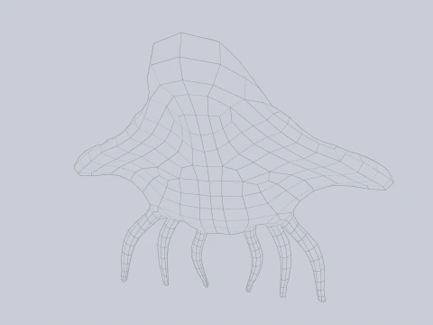 悬浮生物 3D 模型