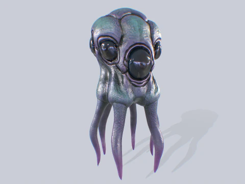 Kolekcja lewitujących stworzeń Model 3D