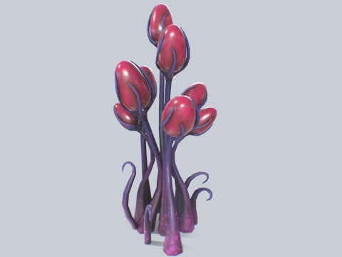 Alien plant Modèle 3D