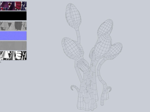 Alien plant Modèle 3D