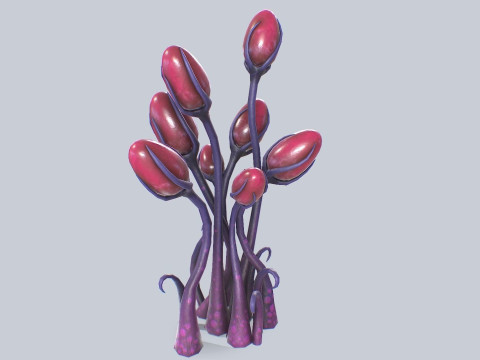 Alien plant Modèle 3D