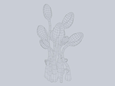 Alien plant Modèle 3D