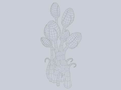 Alien plant Modèle 3D