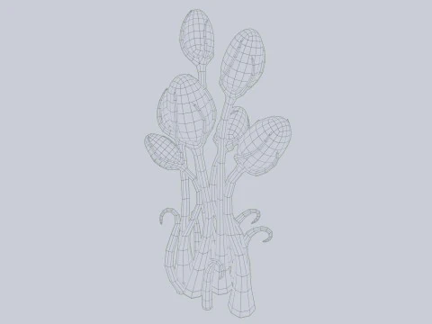 Alien plant 3D Model