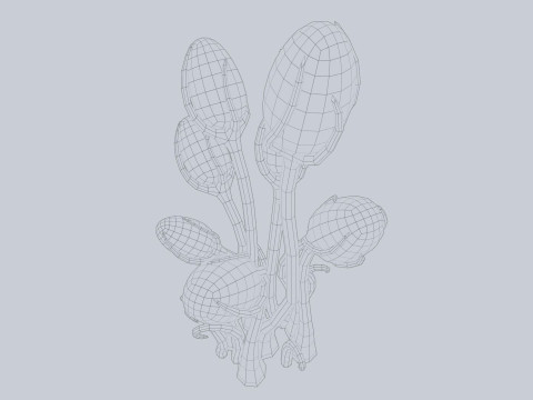 Alien plant Modèle 3D