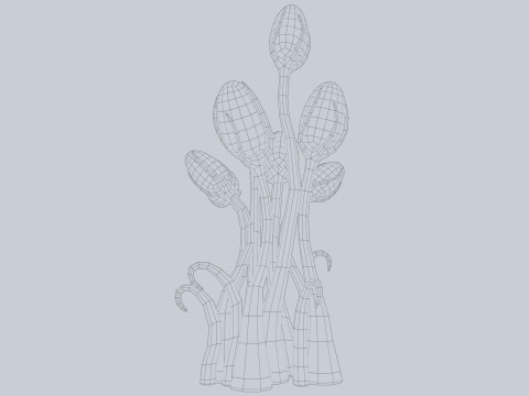 Alien plant Modèle 3D