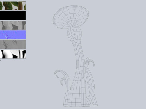 Alien plant Model 3D
