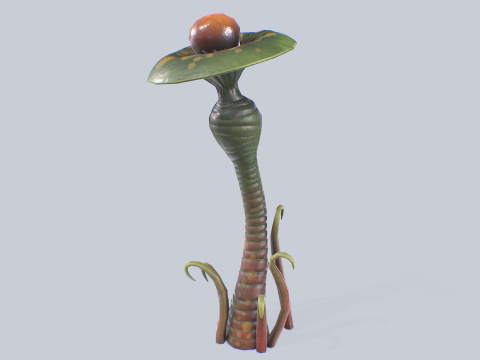 Alien plant Model 3D