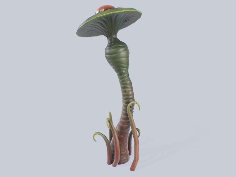 Alien plant Model 3D