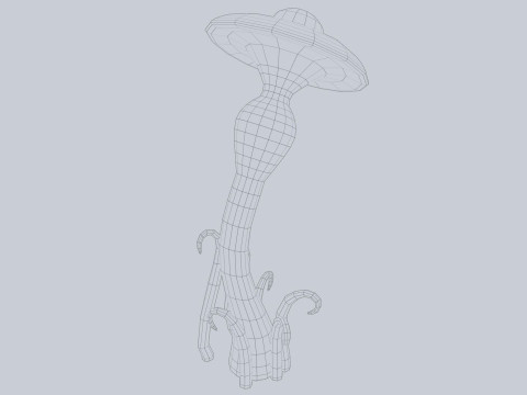 Alien plant Model 3D