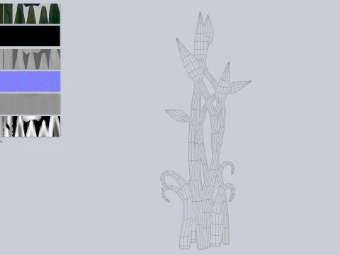 Buitenaardse plant 3D Model