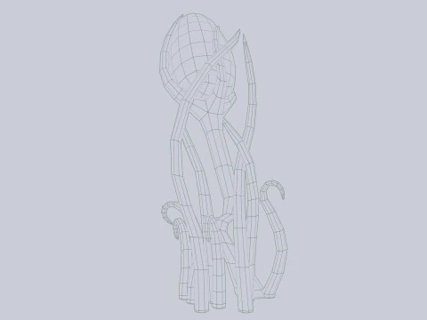 Planta alien&iacute;gena Modelo 3D